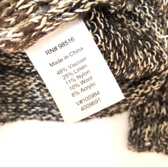 Coldwater Creek Linen Tweed Space Dyed Knit Sweater Large - Picture 15 of 16